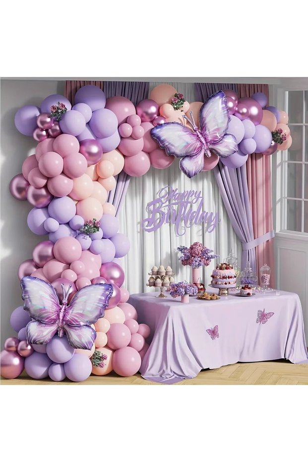 Butterfly Balloon Set of 50, Butterfly Foil Balloon
