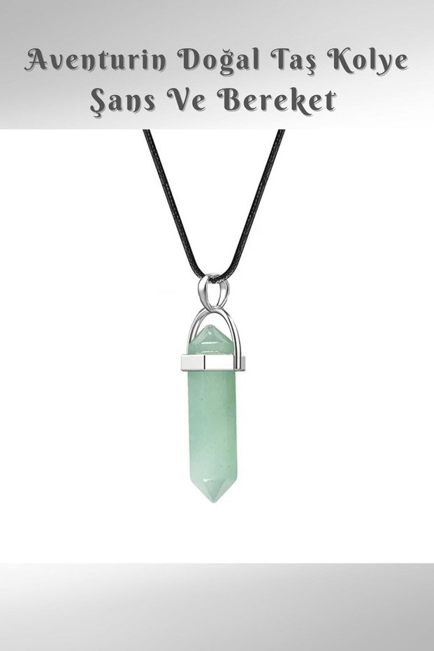 Aventurine Natural Stone Necklace (Positivity, Joy of Life and Luck) Aa Quality