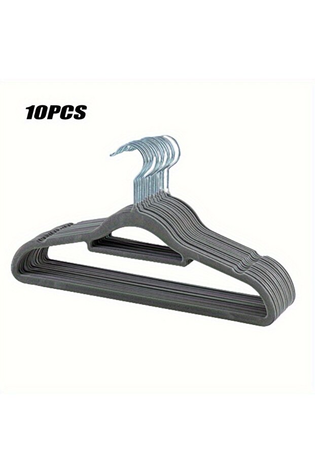 Gray Premium Velvet Hangers with 360° Rotatable Hooks, Non-Slip Heavy Duty Space Saving Clothes Hang