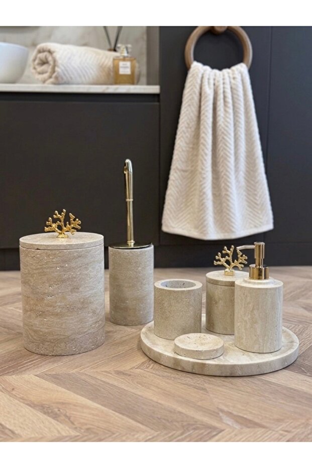 Traverten Banyo Seti