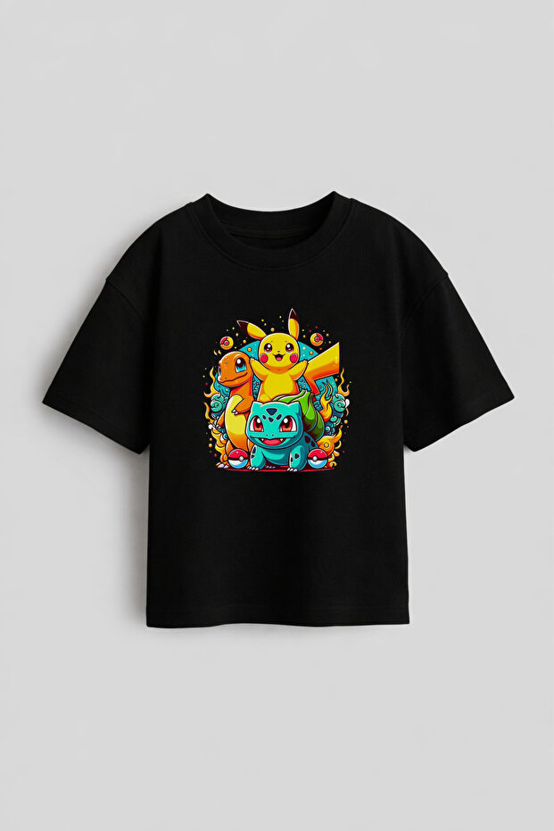 Pokemon Character Printed Kids Tshirt