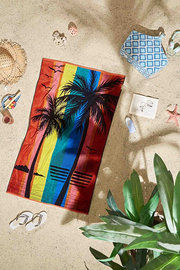Sunwave Sunset Palms Beach Towel 90X150 cm