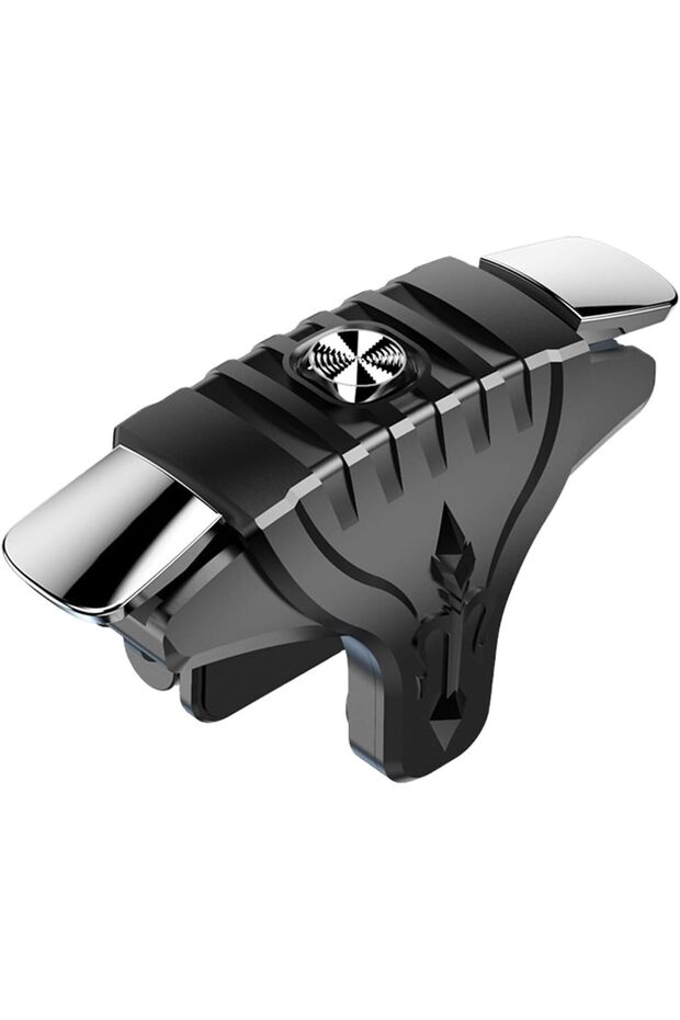 Mobile Gaming Trigger Controller for PUBG, COD, Fortnite, L1R1 Clip-On Fire Button, Anti-Slip Metal Design