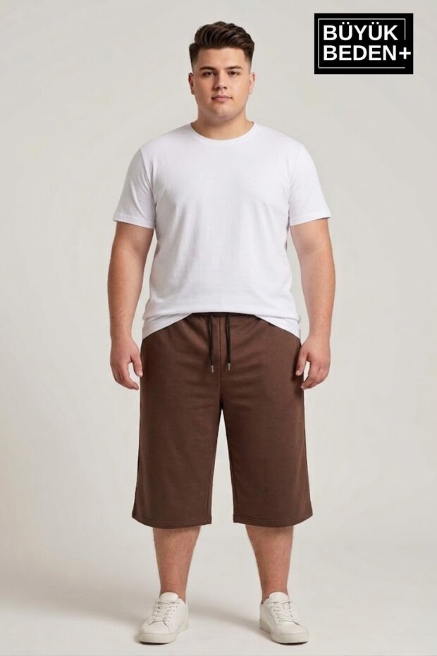 Men's Plus Size Shorts 3Xl-6Xl Relaxed Fit Below Knee Casual Shorts-Spr26Bsr591