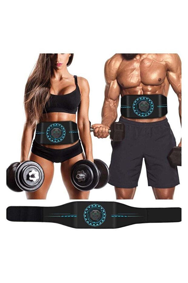 ABS Abdominal Stimulator Belt, 8 Training Programs Muscle Toner for Home Gym