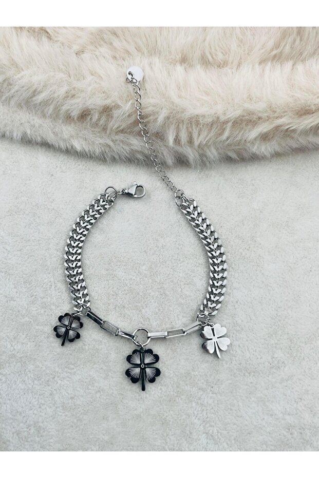 Steel Bracelet Bl Silver Minimal Elegance Stylish Gift