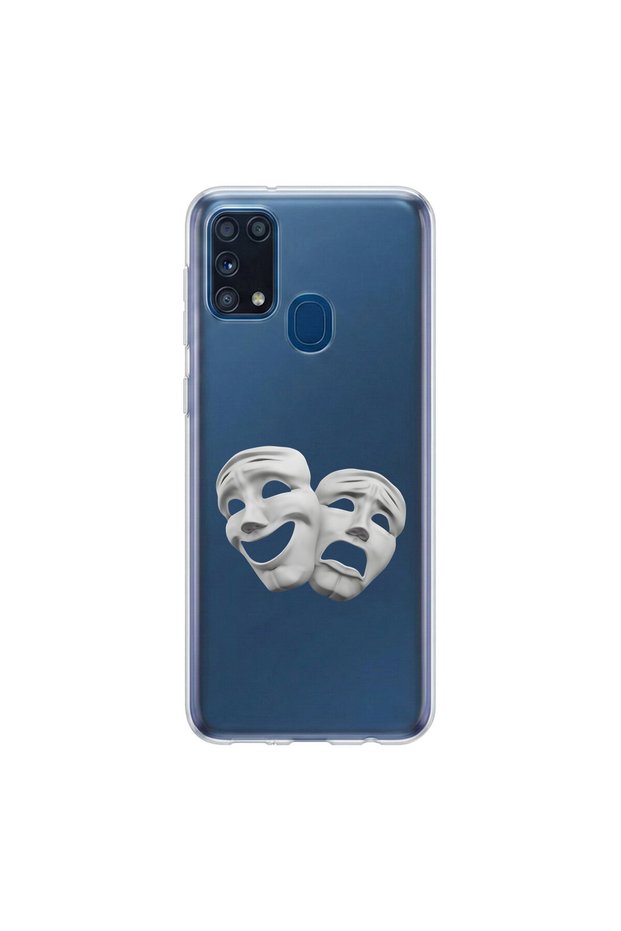 Samsung Galaxy M31 Compatible Aesthetic Face 6 Design Transparent Case