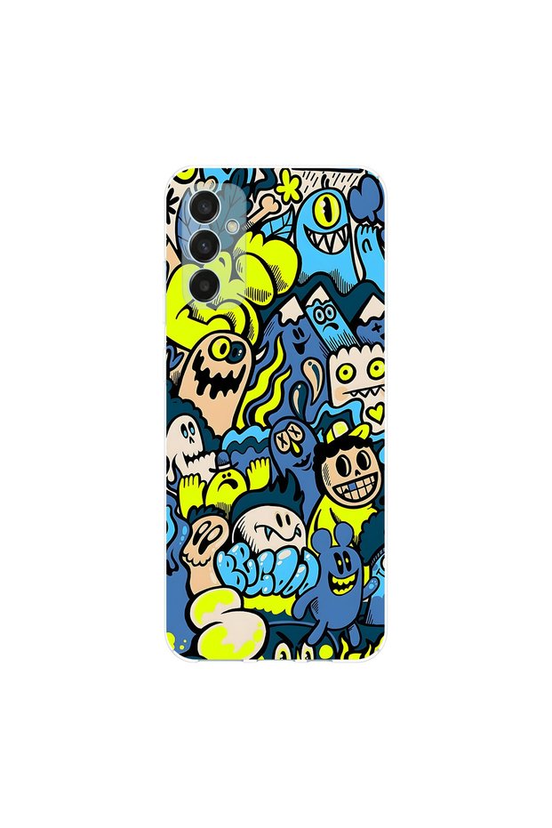 Samsung Galaxy M13 Compatible Graffiti 11 Design Transparent Case