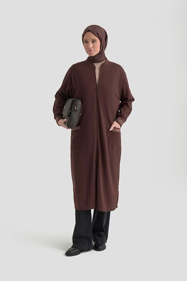 Trend Cardigan 25Kt557 Brown