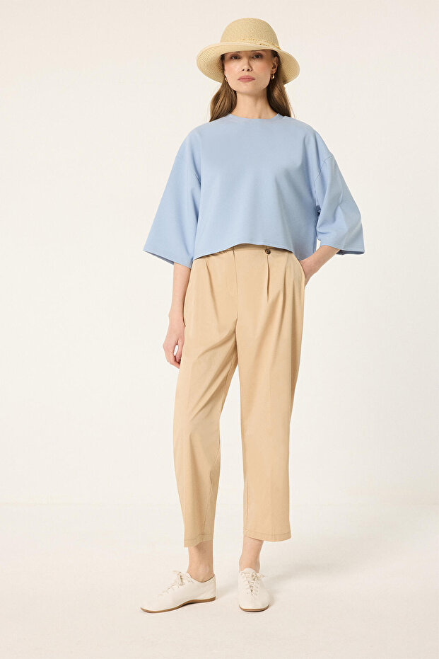 Cartoon Pants with High Waist Plies