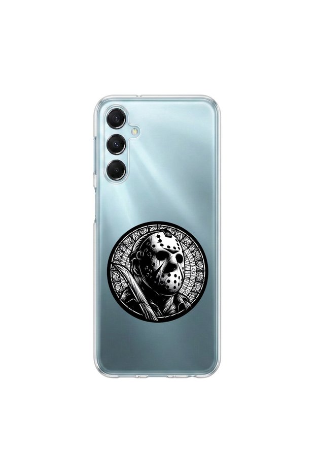 Samsung Galaxy M34 Compatible Horror 5 Design Transparent Case
