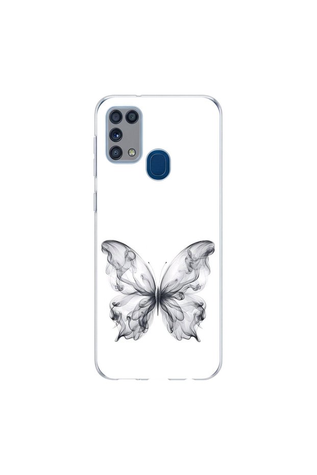 Samsung Galaxy M31 Compatible Butterfly 1 Design Transparent Case