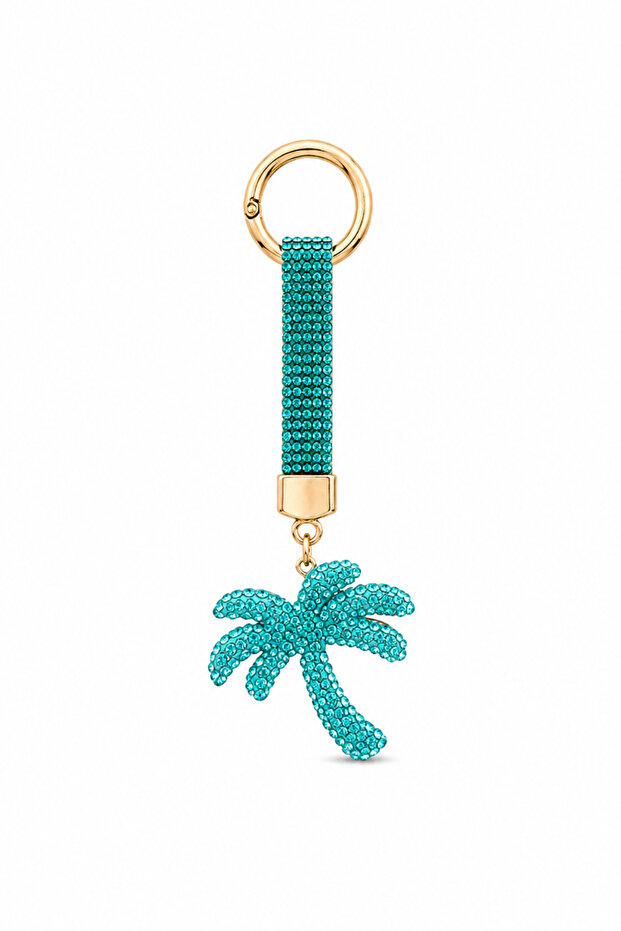 Stone Palm Figured Keychain and Bag Ornament Turquoise