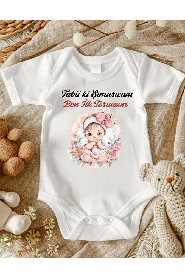 Grandmother Written Baby Bodysuit 100% Cotton 78