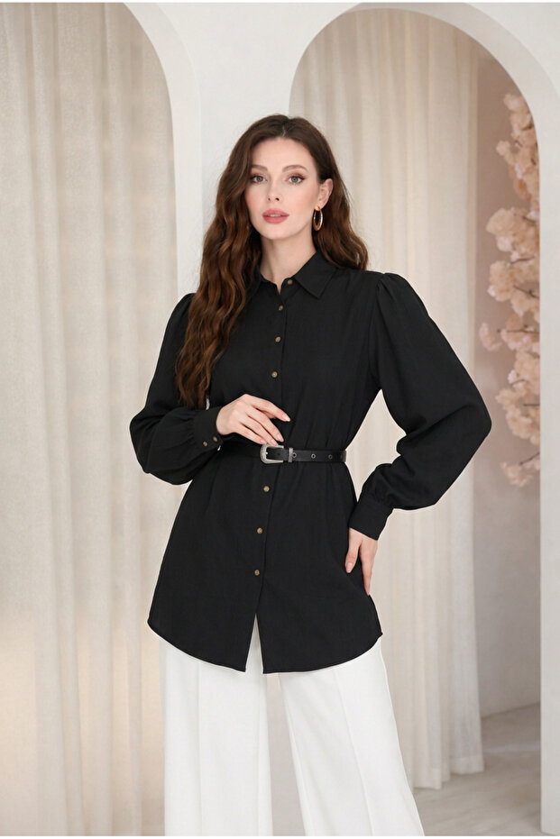 Belted Regular Tunic - 5