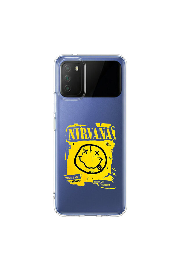 Poco M3 Compatible Metal 10 Design Transparent Case