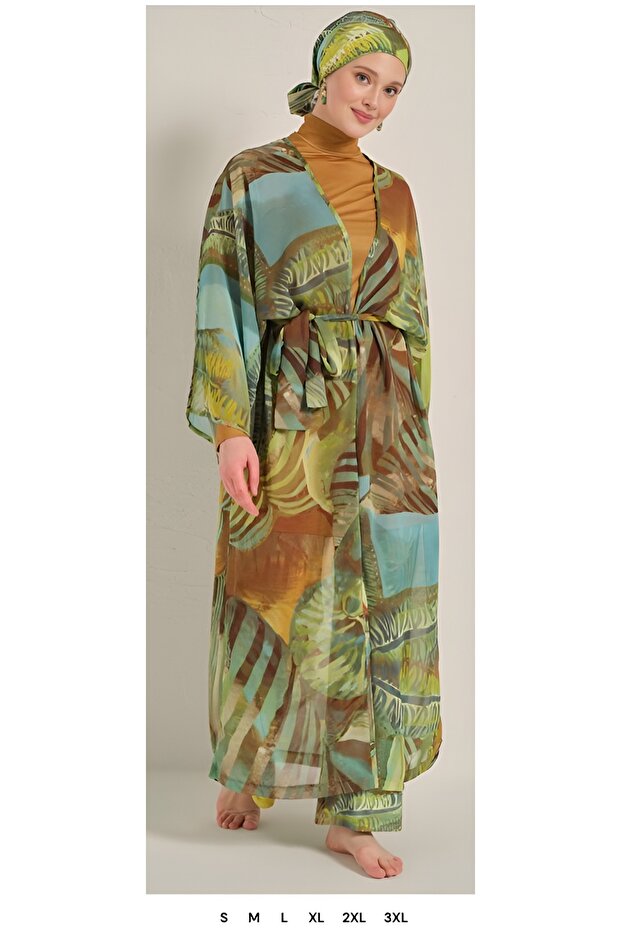 Women's 7 Piece Hijab Swimsuit Pareo Scarf Set