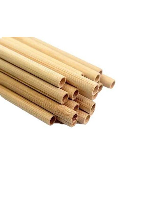 Bamboo Straws 9 mm X 20 cm (100 Pieces)
