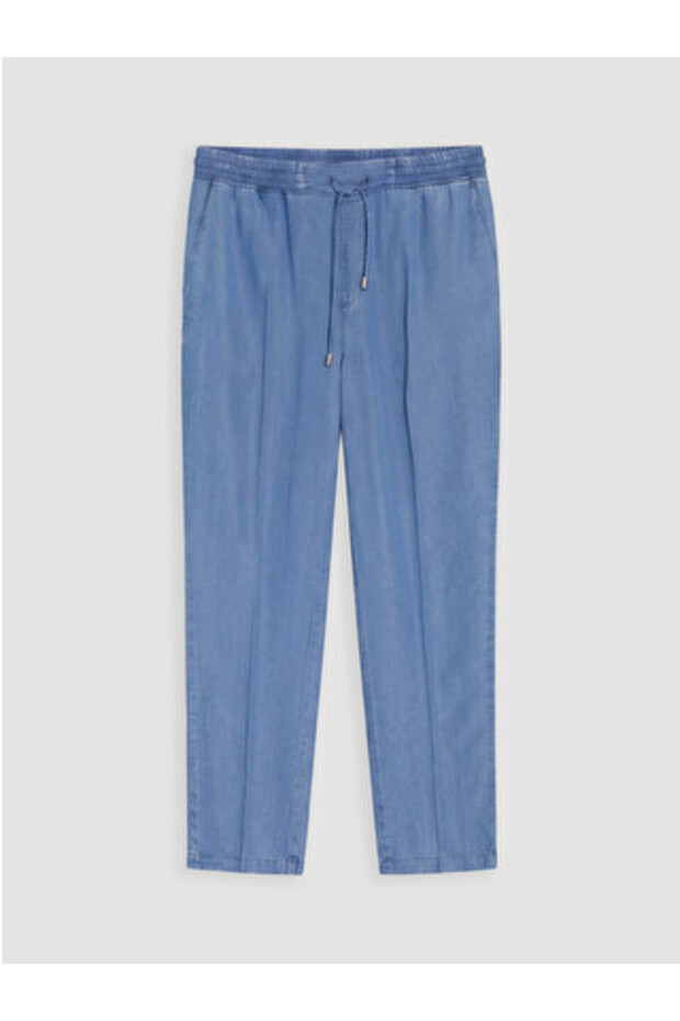 New Season Indigo Elastic Waist Mom Fit Women's Jean Trousers