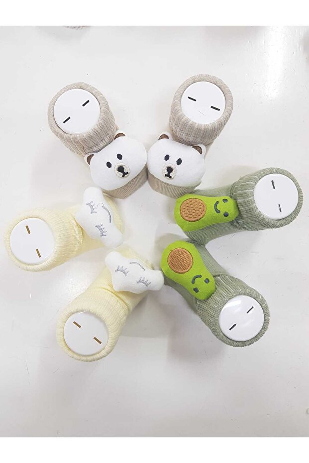 3 Pack Baby Socks with Accessories