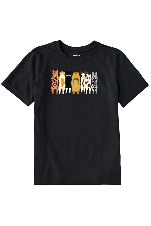 Children's T-Shirt - Cats Design on the Back