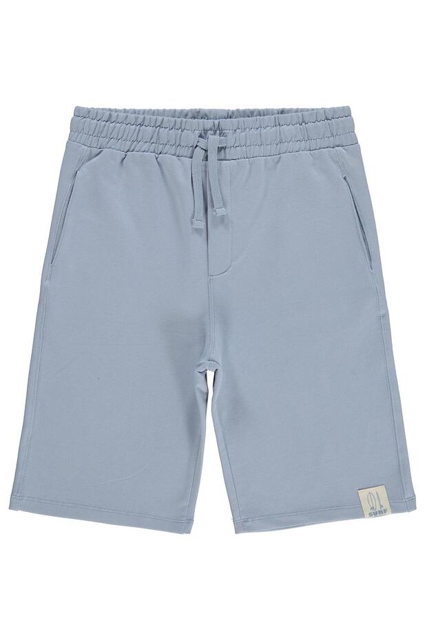 Basic Labelled Capri for 10-13 Years - Blue