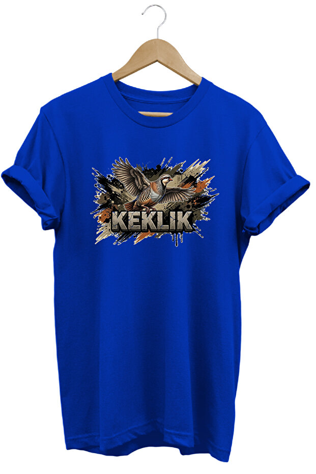 Keklik Graphic Printed Crew Neck Cotton Hunter Nature T-Shirt