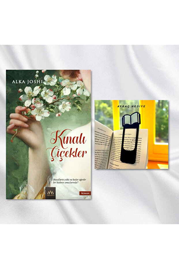 KINALI ÇİÇEKLER / KİTAP FİGÜRLÜ KİTAP AYRACI HEDİYE
