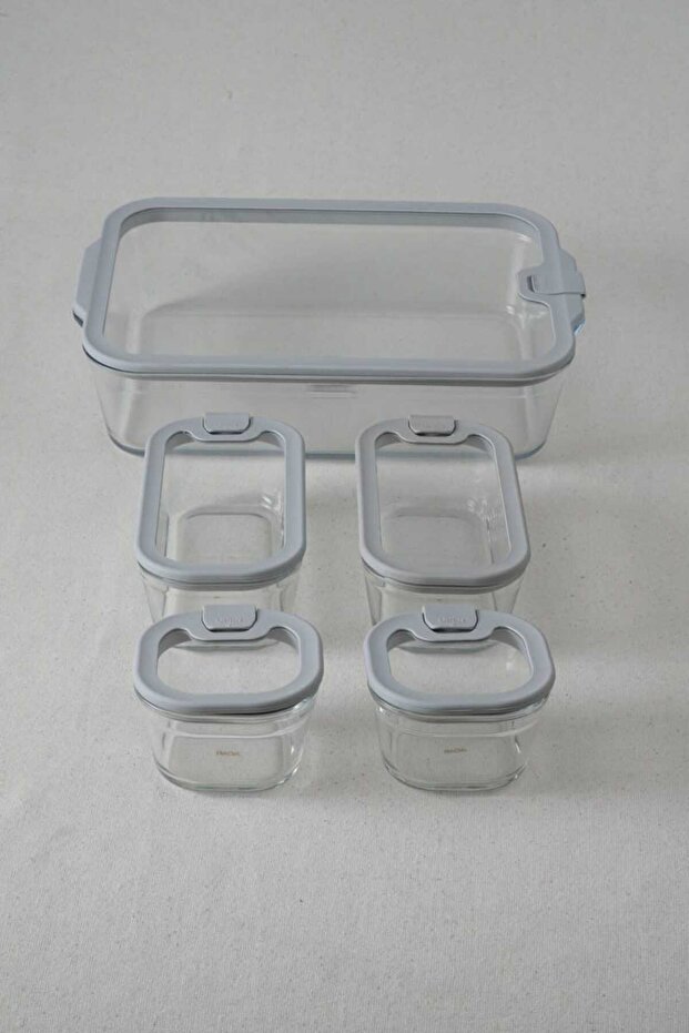 Livia 5 Li Glass Storage Container Set