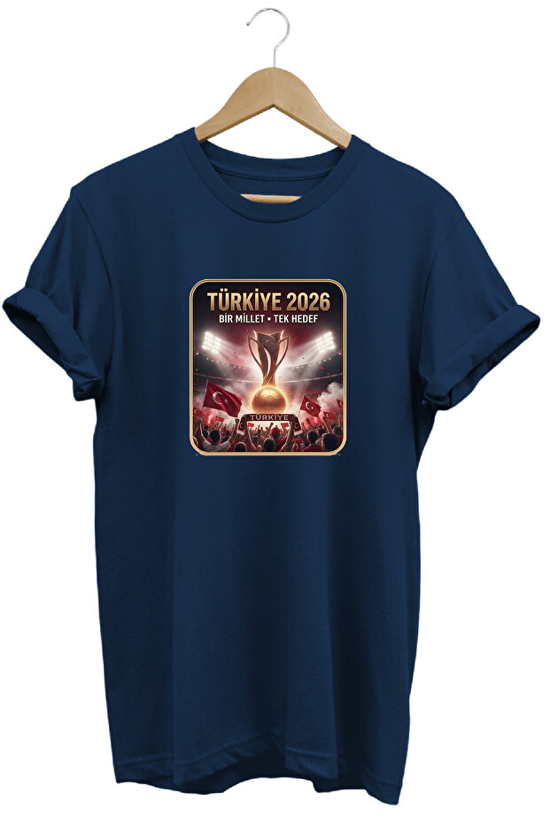 Turkey 2026 Printed Football Fan T-Shirt Moon Star