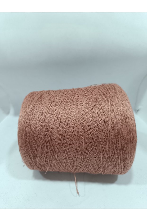 Imported 100% Linen Hand-Knitting Yarn, Dried Rose Color, 200 Gr.