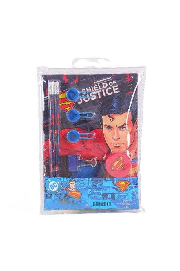. Superman Superpower Stationery 10Pc Ziplock Set