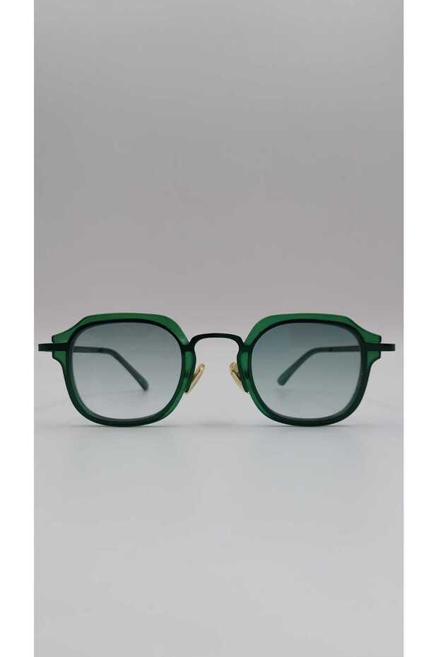 Green Color Square Sunglasses