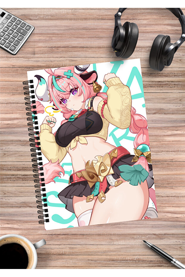 Genshin Anime Spiral Notebook A5 (50 Sheets)