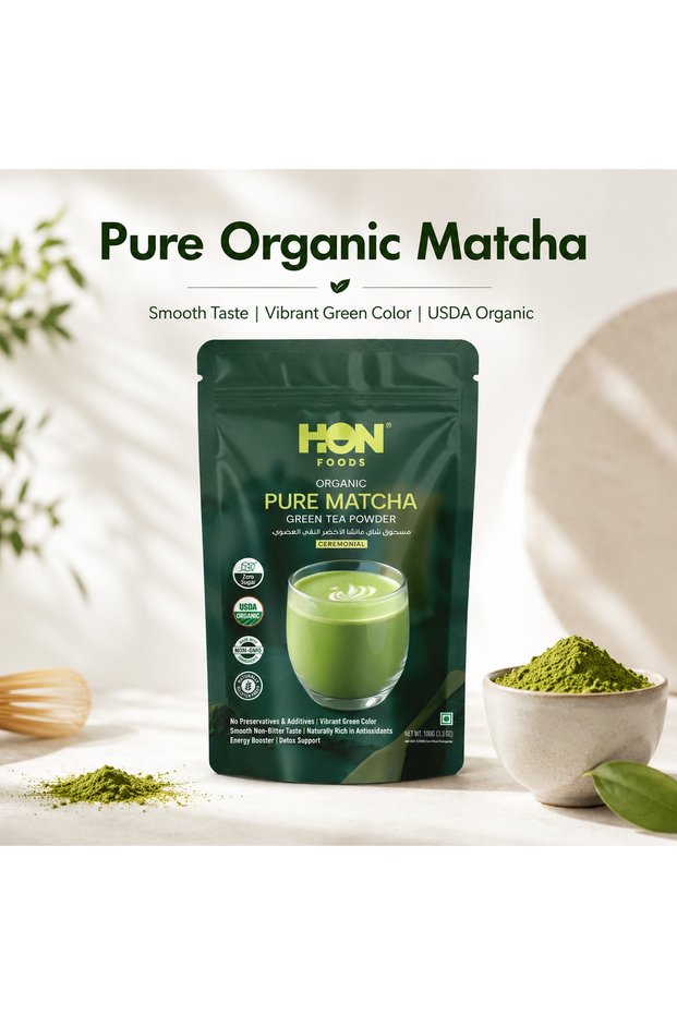 Organic Matcha Green Tea Powder 100g- Ceremonial Grade- USDA Organic | Halal Certified | Non-GMO