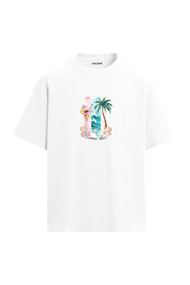 Summer Enerji Design Oversize T-Shirt