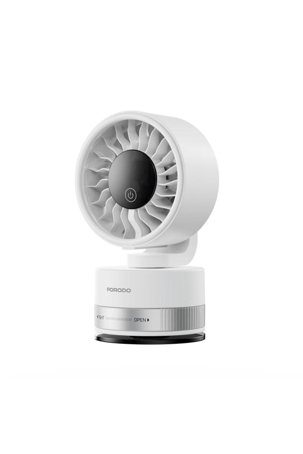 Chillo Luxe 4000mAh Portable Suction Cup Fan with LED Display & 100 Speed Levels