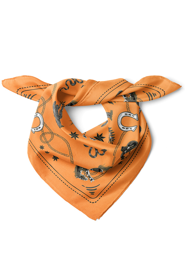 At & Nal Western Pattern Bandana Scarf 50X50 cm
