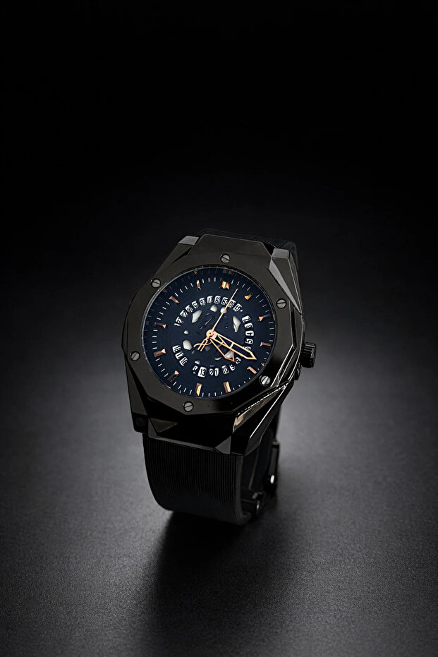 Men's Wristwatch with Silicone Band