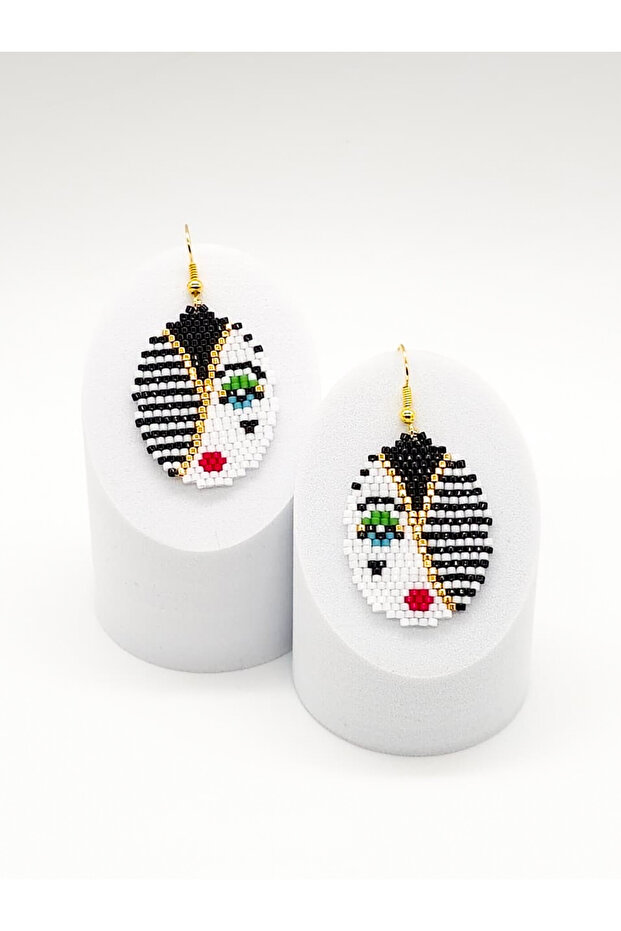 Picasso Woman Miyuki Earrings