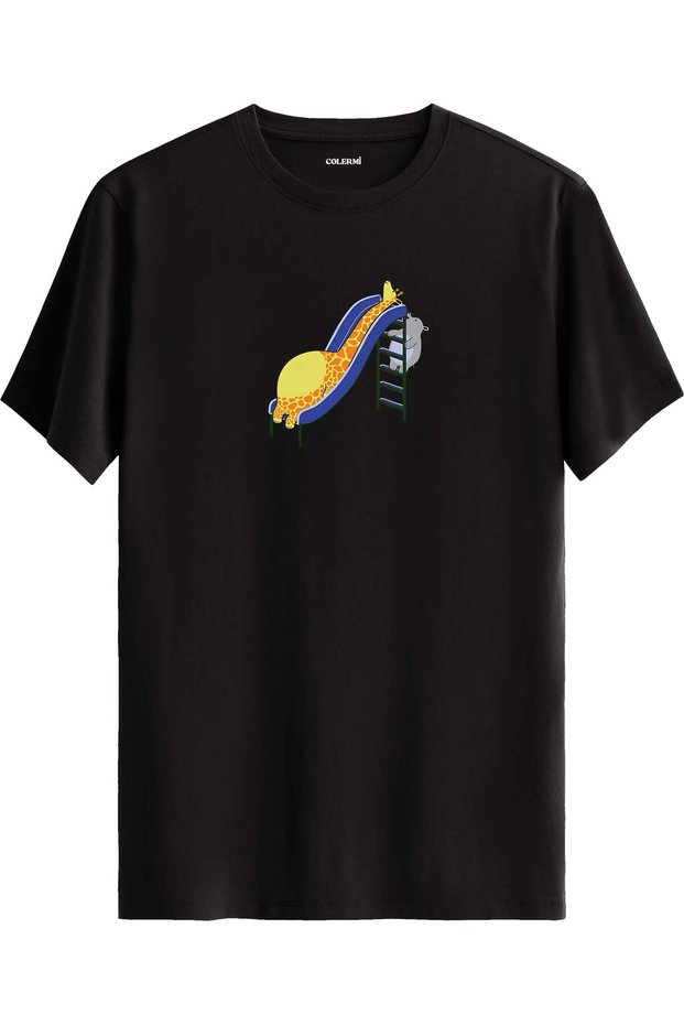 Giraffe Slide Design T-Shirt