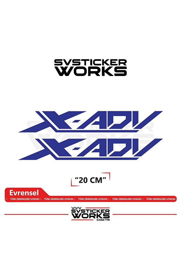Honda X-Adv 750 Sticker Compatible Lettering – High Quality Custom Cut Foil (Set of 2)