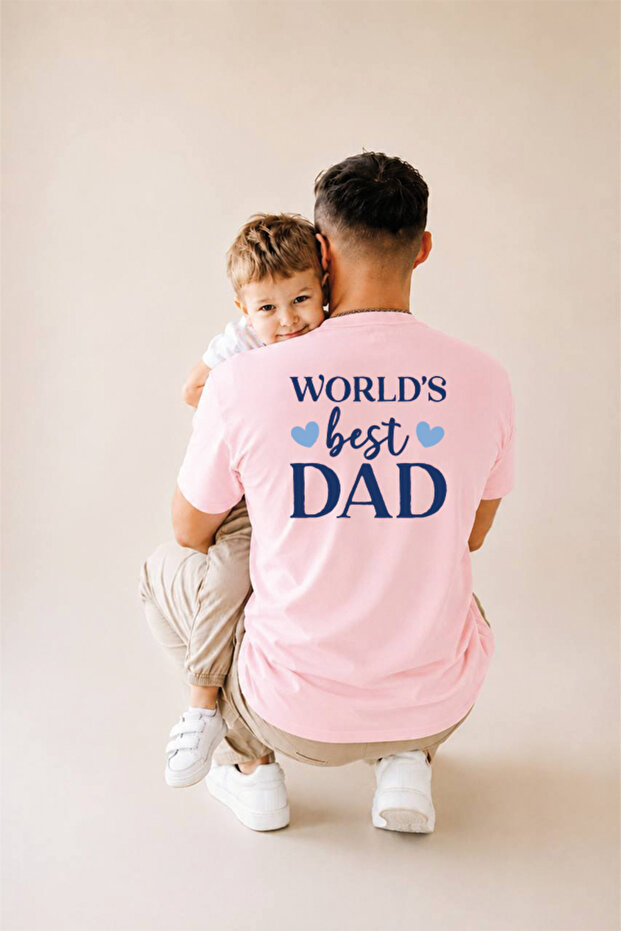 Father's Day Gift, Father-Child Combination, 100% Cotton Oversize T-Shirt