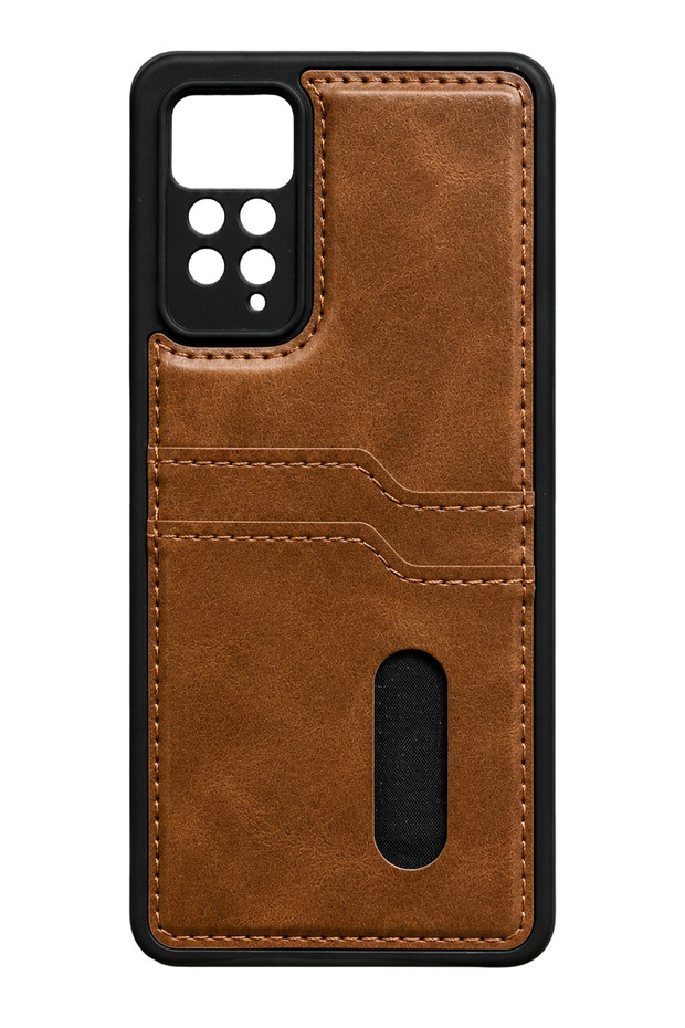 Spt-Gld Redmi Note 12 Pro 4g Case Sara Leather Case with Business Card Holder (141156) - Tan