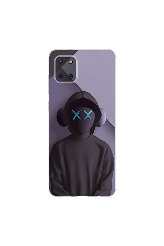 Samsung Galaxy Note 10 Lite Compatible No Face 2 Design Transparent Case
