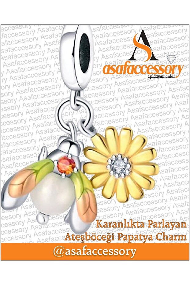 Glow-In-The-Dark Firefly Daisy Charm | Asafaccessory