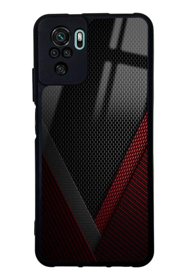 حافظة هاتف Xiaomi Redmi Note 10 ذات تصميم Red Tracer لامعة