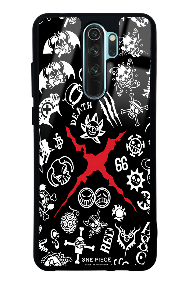 حافظة هاتف Xiaomi Redmi Note 8 Pro X بتصميم أحمر لامع
