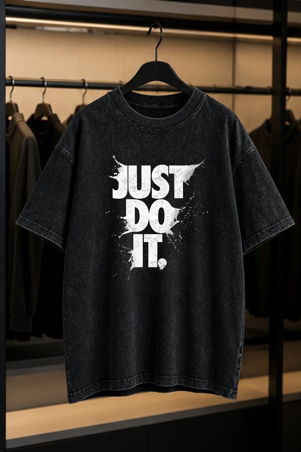 Modex Washed Oversize Unisex T-Shirt Washed Vintage Street Style Street Fashion Cotton Comfortable Fit Daily Wear T-Shirt
