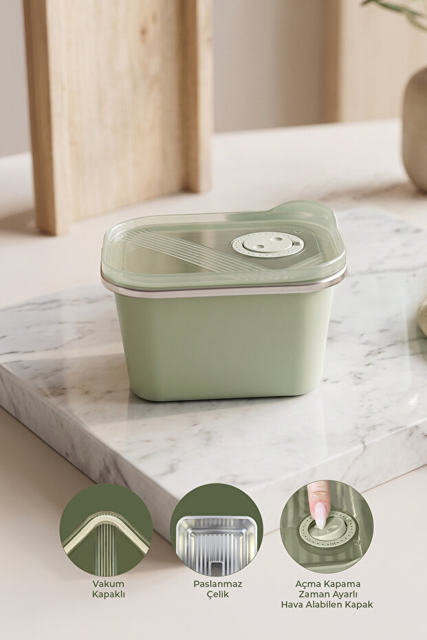 Stainless Steel Vacuum Storage Container, Oven and Cake Container for Breakfast 500 ml